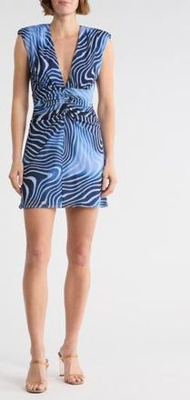 Ramy Brook Nathalie Sleeveless Dress in Navy Swirl at Nordstrom Rack, Size 10
