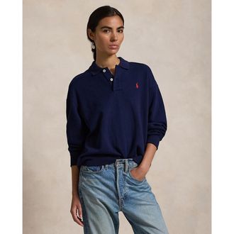 Ralph Lauren Sweatshirt met lange mouwen en polokraag