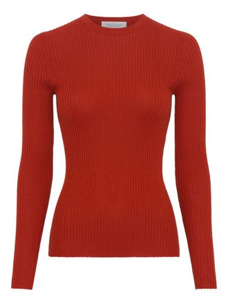 Gabriela Hearst Browning ribbed-knit sweater - women - Cashmere/Silk - L - Orange