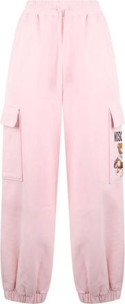 Moschino Broeken, Dames, Roze, M, Katoen, Cargo Broek