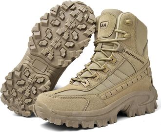 Generic Dallader Mens Orthopedic Support Anti-Puncture Work Boots,Zenfaze Boots for Men,Waterproof Anti-Sprain (Brown,One Size)