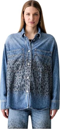 Liu Jo Denim Shirt - Dames - Spijkeroverhemden - Blauw - S - Denim - Overhemden