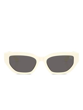 Burberry Sunglasses geometric-frame sunglasses - women - Acetate - 53 - White