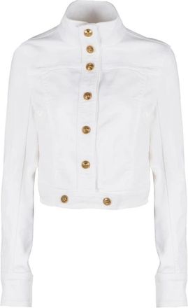 Versace Jeans Couture Denim Jack - Dames - Spijkerjassen - Wit - M - Denim - Jassen