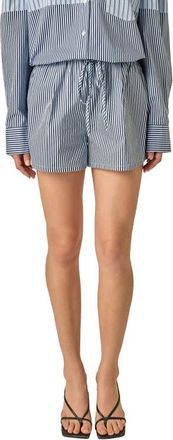 English Factory Stripe Shorts in Powder Blue at Nordstrom, Size X-Small