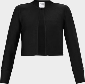 H&eacute;rve L&eacute;ger The Lucia Cropped Crewneck Jacket
