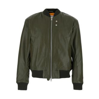 Sunflower Leren Vliegerjack - Heren - Bomber jackets - Groen - XL - Leer - Jassen