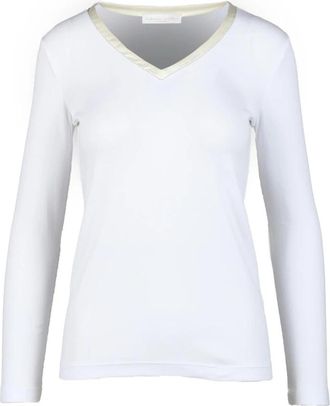 Fabiana Filippi tshirt - Dames - Longsleeves - Wit - 2XS - Katoen - Tops