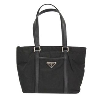Prada Pre-owned Tessuto Saffian Tote Bag - - Pre-owned - Uomo - Nero - ONE SIZE
