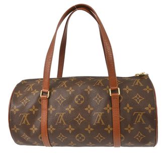 Louis Vuitton Papillon Handbag Monogram Canvas Brown Canvas Handbag (Pre-Owned)
