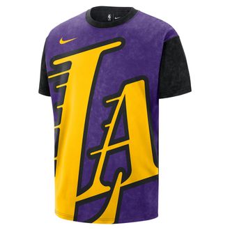 Nike Los Angeles Lakers Essential City Edition Nike Mens NBA Max90 T-Shirt in Purple | IM7850-504