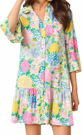 Lilly Pulitzer Rayanna Tunic Shirtdress In Multi Lilly Garden