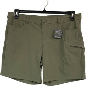 Eddie Bauer Womens Rainier Upf 50+ Sprig Outdoor Hiking Shorts With Pockets In Sage/sprig Green