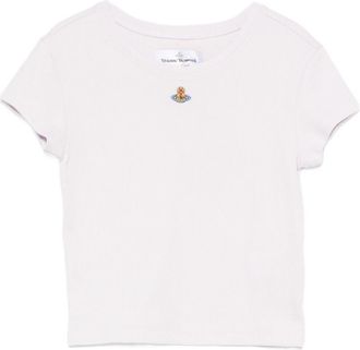 Vivienne Westwood Fitted Ribbed Knit Top With Round Neckline