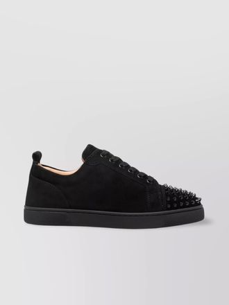 Christian Louboutin leather paneled low-top sneakers