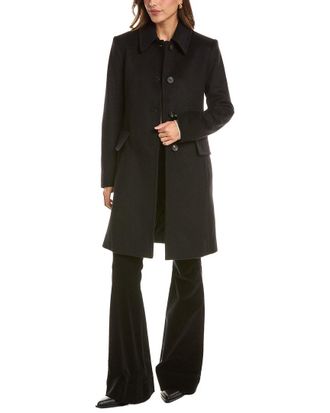 Fleurette Club Collar Wool Coat