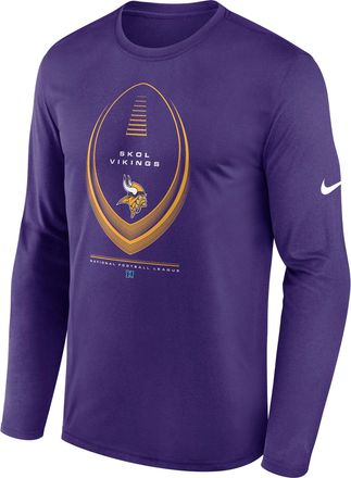 Nike Minnesota Vikings Legend Icon Nike Mens Dri-FIT NFL Long-Sleeve T-Shirt in Purple | NKHT51L9M-NDB