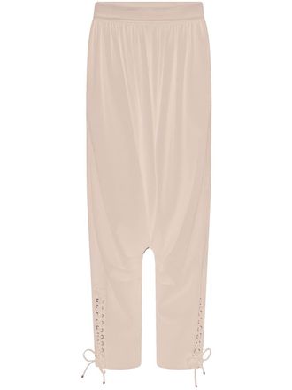 Paco Rabanne drop-crotch trousers - Neutrals