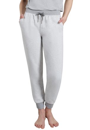 Tom Tailor Relaxhose TOM TAILOR Manila, Damen, Gr. 36 (S), N-Gr, weiss (wei&szlig;), Sweatware, Obermaterial: 87% Baumwolle, 10% Polyester, 3% Viskose, meliert, bequem