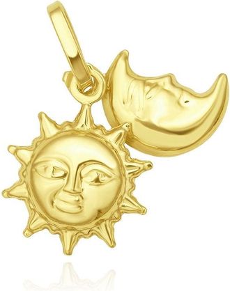 The Lovery Gold Sun and Moon Charm