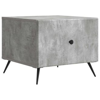 vidaXL Mesa De Caf&eacute; Gris Hormig&oacute;n 49 X 50 X 40 Cm Madera De Ingenier&iacute;a Vidaxl