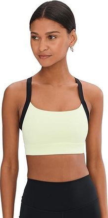 Brooks Luxe Strappy Bra Womens Bra Luminary/Black : LG (36 A-D), Polyester/Spandex