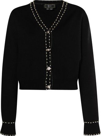 Faina Vest met parels Dames zwart