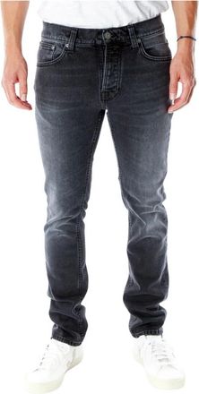 Nudie Jeans Slim Fit Jeans - Heren - Slim Fit Jeans - Zwart - W32 L36 - Jeans