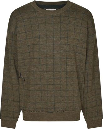 Maison Margiela Truien - Heren - Ronde hals truien - Groen - S - Truien & Vesten