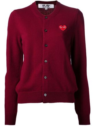 Comme Des Garçons basic cardigan - unisex - Wool - S - Red