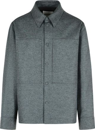 Jil Sander Grey Wool Shirt