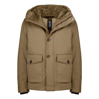 Bomboogie Twill Parka - Heren - Jassen - Bruin - Maat: 2XL Wol