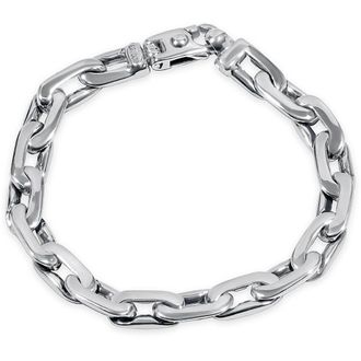 Pompeii3 Mens 14k Gold (43gram) or Platinum (73gram) 8mm Link Bracelet 8.5