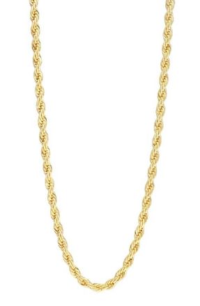 SHYMI Forever Rope Chain Necklace in Gold at Nordstrom, Size 16