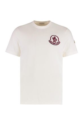 Moncler T-Shirt Crew Neck In Cotton