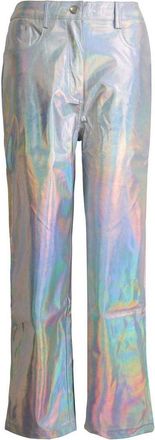 Amy Lynn AmyLynn Lupe metallic rechte broek voor dames (Metaal)