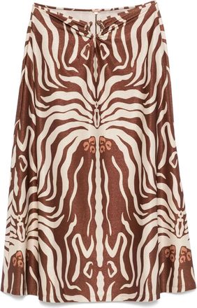 Johanna Ortiz Gonna midi Keel - Marrone