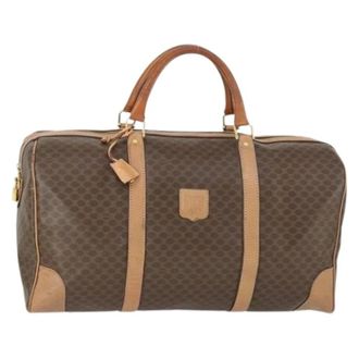 Celine Pre-owned Weekend Bags, female, Brown, Size: ONE SIZE Pre-owned Plastic Weekender Bag