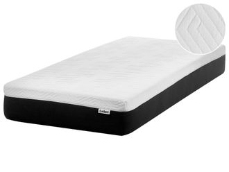 Beliani Beliani - Materasso Rigido In Schiuma Di Lattice Sfoderabile Con Cerniera 90 X 200 Cm Cozy