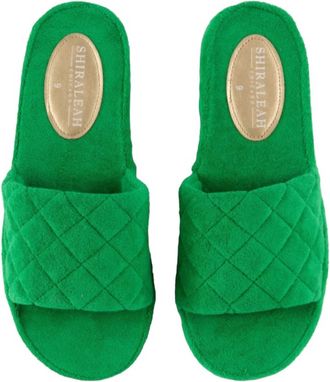 Shiraleah Womens Sol Pool Slides In Green