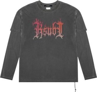 Ksubi Fuego layered T-shirt - Black
