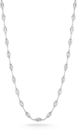 Glaze Jewelry Sterling Silver Marquise Choker Necklace