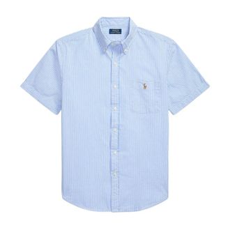 Ralph Lauren Korte mouwen shirts - Heren - Korte mouwen Overhemden - Blauw - S - Overhemden