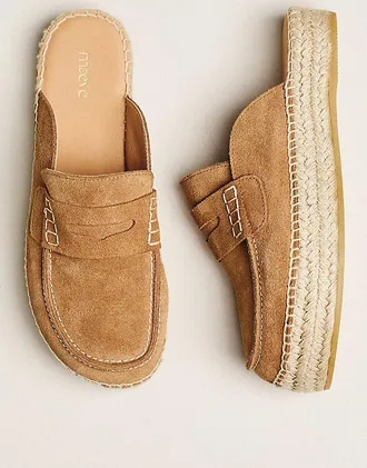 Maeve Loafer Espadrille Slides