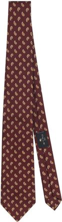 Etro paisley-print silk tie - men - Silk - One Size - Red
