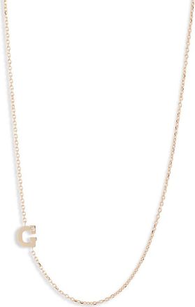 Anzie Diamond Initial Necklace in G at Nordstrom, Size 16 In
