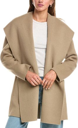 Vince Wool-Blend Hooded Coat