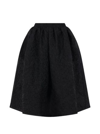 Cecilie Bahnsen Camicia con motivo jacquard - Nero