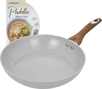 KASANOVA Padella 30 cm antiaderente ceramico New Ceramic grigio