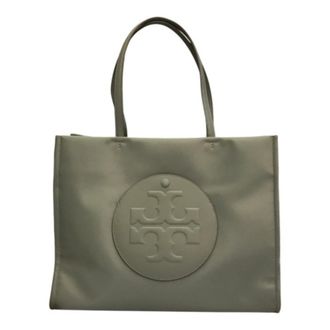Tory Burch Gray Green Polyester Tote Bag (Pre-Owned)